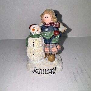 Vintage Lang & Wise Special Friends January Figurine By Sherri Buck Baldwin